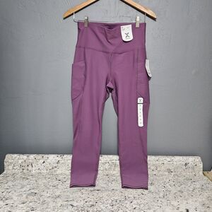 Xersion Women's 7/8 Ankle Train Legging High Rise - MEDIUM 7/8 New Regal Plum